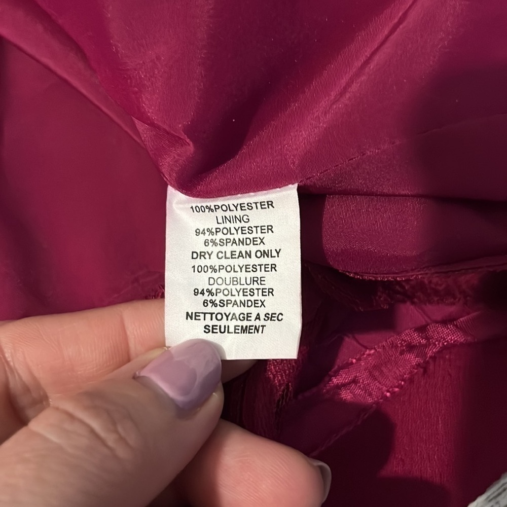 Trina Turk Fuchsia Cape-Sleeve Shift Mini Dress - Picture 10 of 10